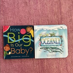 EUC Kane Miller Children's Books Set: How Big Is Our Baby? & I Love You Oceanly